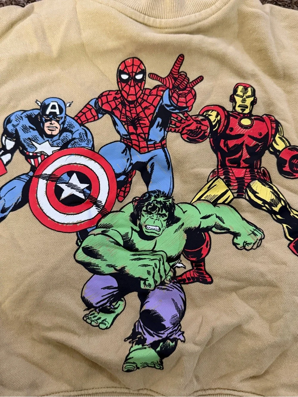 Marvel sweater size